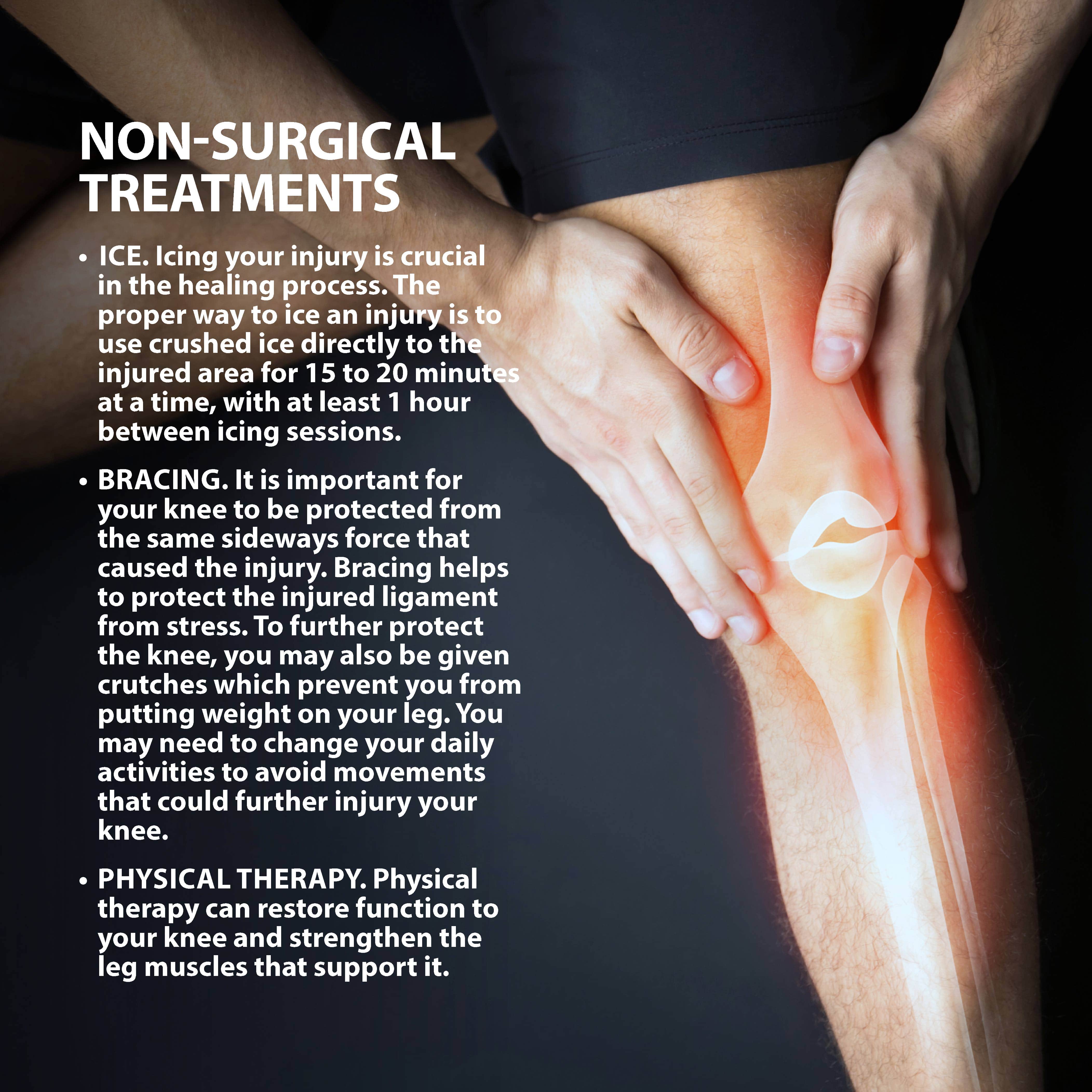 How do you heal a knee injury?