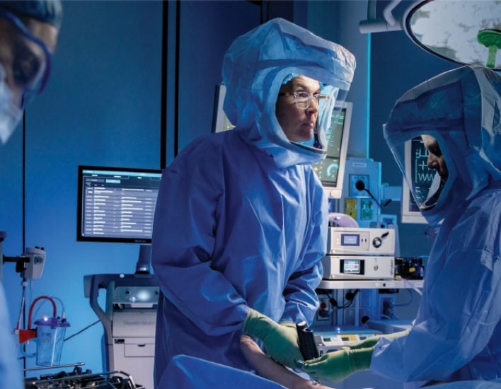 doctors performing surgery in operating room