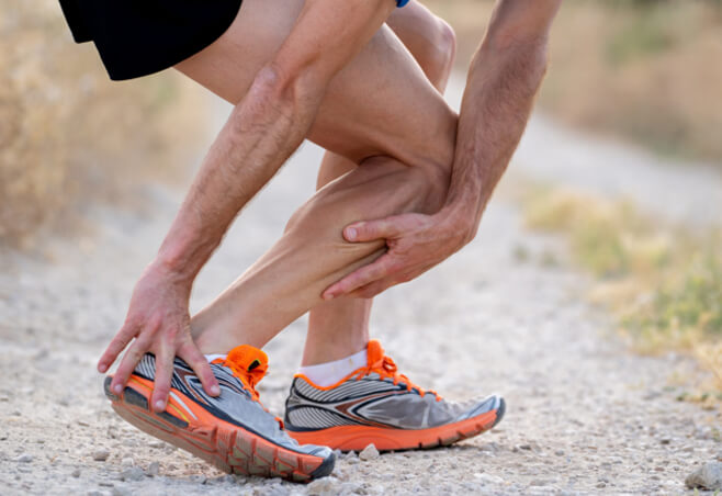 Runner with ankle pain