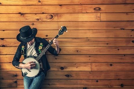 musician with guitar