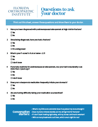 Bone Health Clinic Intake Form Cover Preview