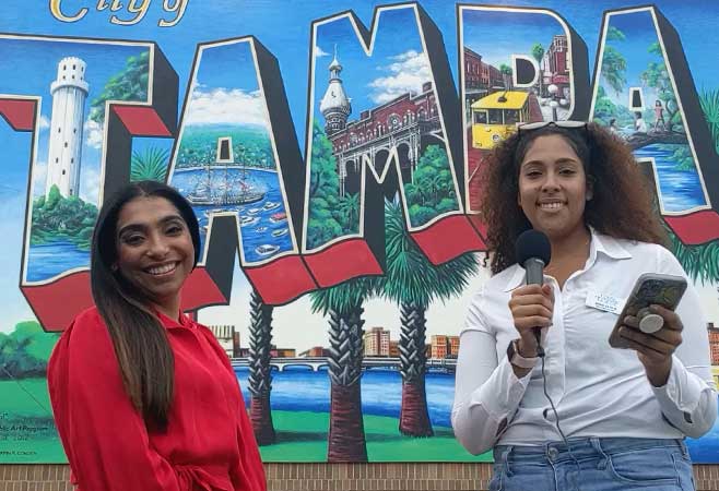 Dr. Youstina Bolos interview City of Tampa mural