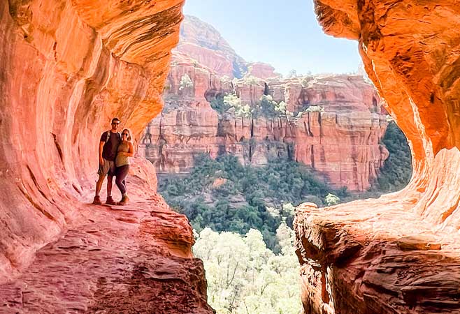 Dr. David Johnson with wife at the grand canyon