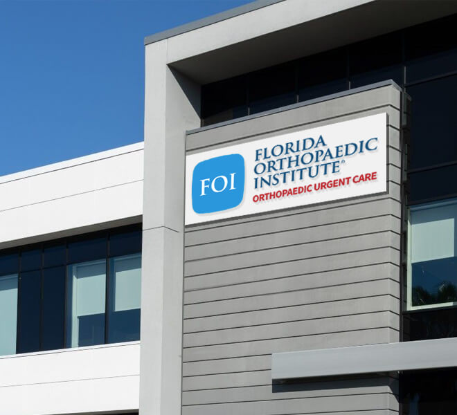 Exterior of Florida Orthopaedic Urgent Care building